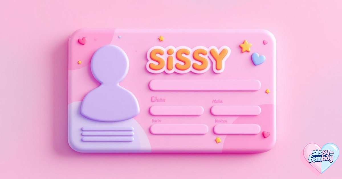 Sissy ID card guide for femboys to feel flirty and hot