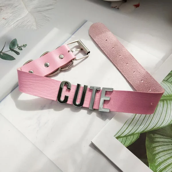 Sweet Cute Necklace for Women Girls Fashion Customized Name Letter Custom Choker Collar Christmas Party BDSM Cosplay Jewelry – Image 2