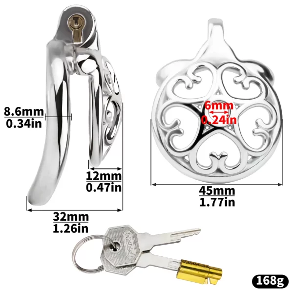 Stainless Steel Hollow Male Chastity Cage Multiple Accessory Combinations Penis Lock Cock Ring Sex Toys for Men Chastity Belt – Image 2