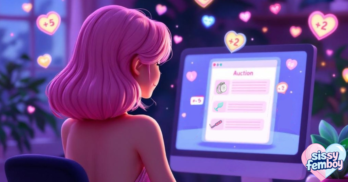 The auctions for sissies and femboys: a viral game where you let the internet decide your time in a chastity cage, the number of spankings to give you, and much more!